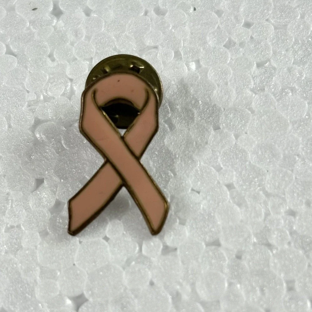 Lot 3 VTG Pink Ribbon Awareness Pins Breast Cancer Support‎ Enamel & Rhinestone